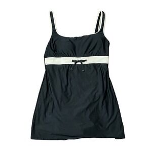 Eco‎ Swim Black Swimdress Tankini Size 12 Beach Cover Up Modest Swimwear